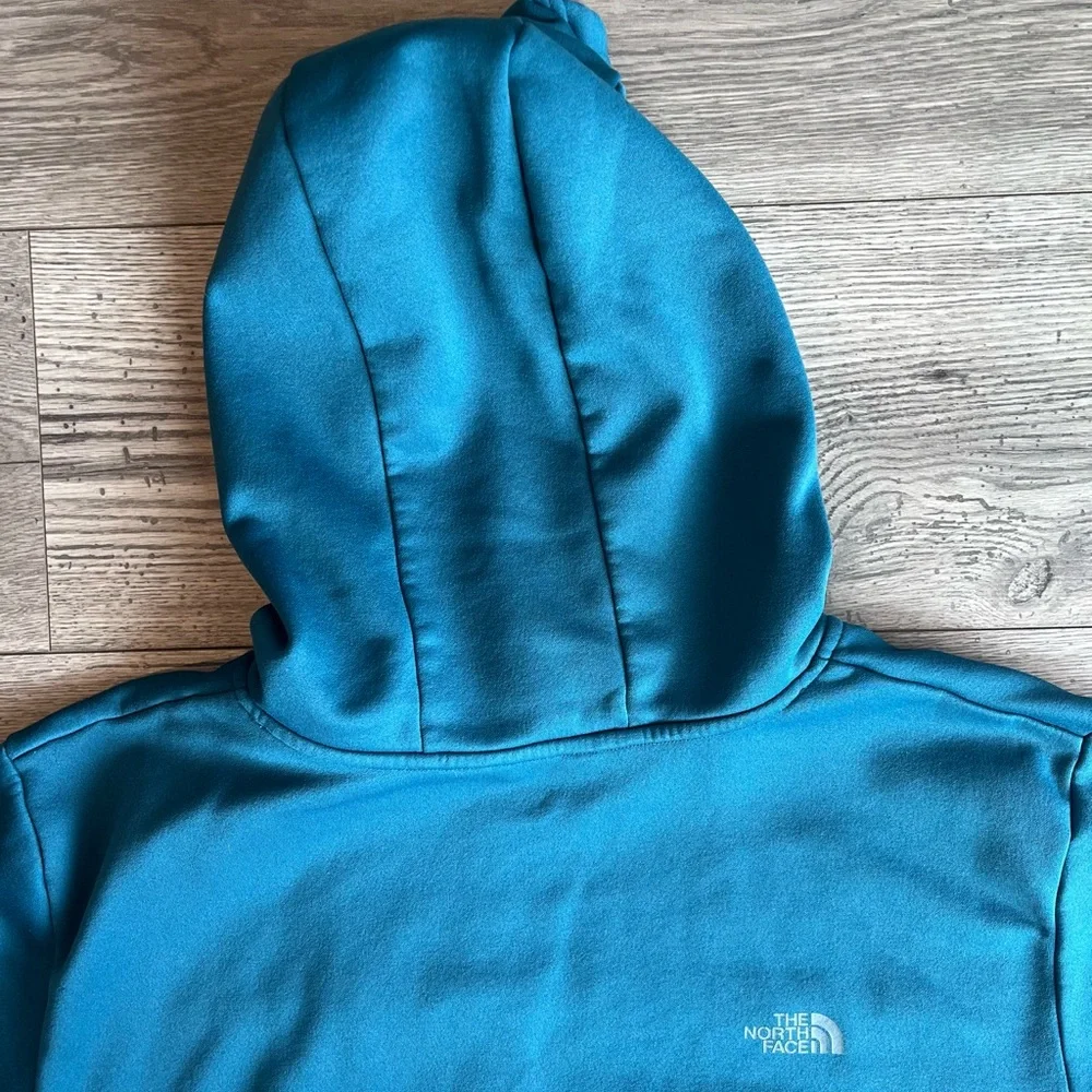 The North Face Men’s Hooded Sweatshirt Drawstring Kangaroo Pocket Teal Green XL